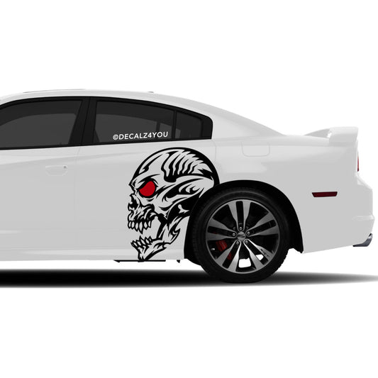 Skull Head Side Graphic Includes Driver & Passenger Charger 2011 - 2014