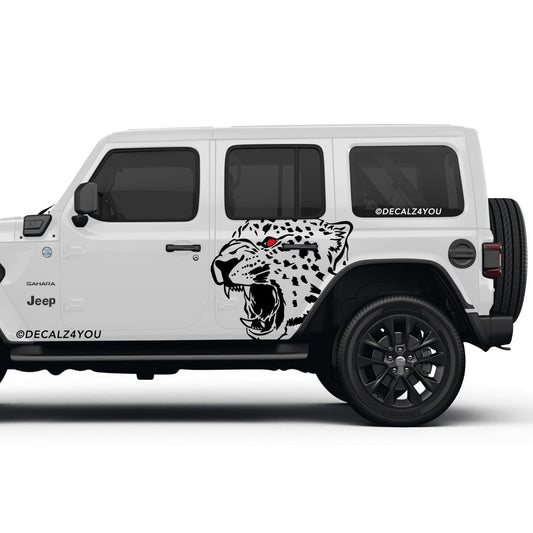 Cheetah Side Graphic Includes Driver & Passenger Wrangler 2018 - Current