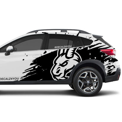 Mean Angry Goat Side Graphic Includes Driver & Passenger Crosstrek 2018 - 2020
