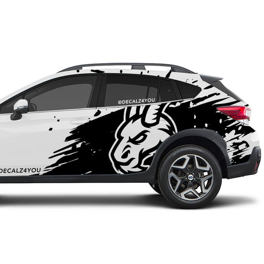 Mean Angry Goat Side Graphic Includes Driver & Passenger Crosstrek 2018 - 2020