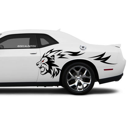 Lion Side Graphic Includes Driver & Passenger Challenger 2008 - Current.