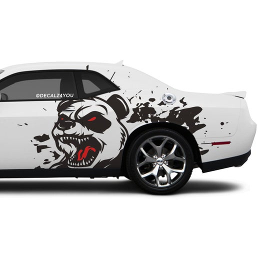 XL Angry Panda  Side Graphic Includes Driver & Passenger Challenger 2008 - Current.
