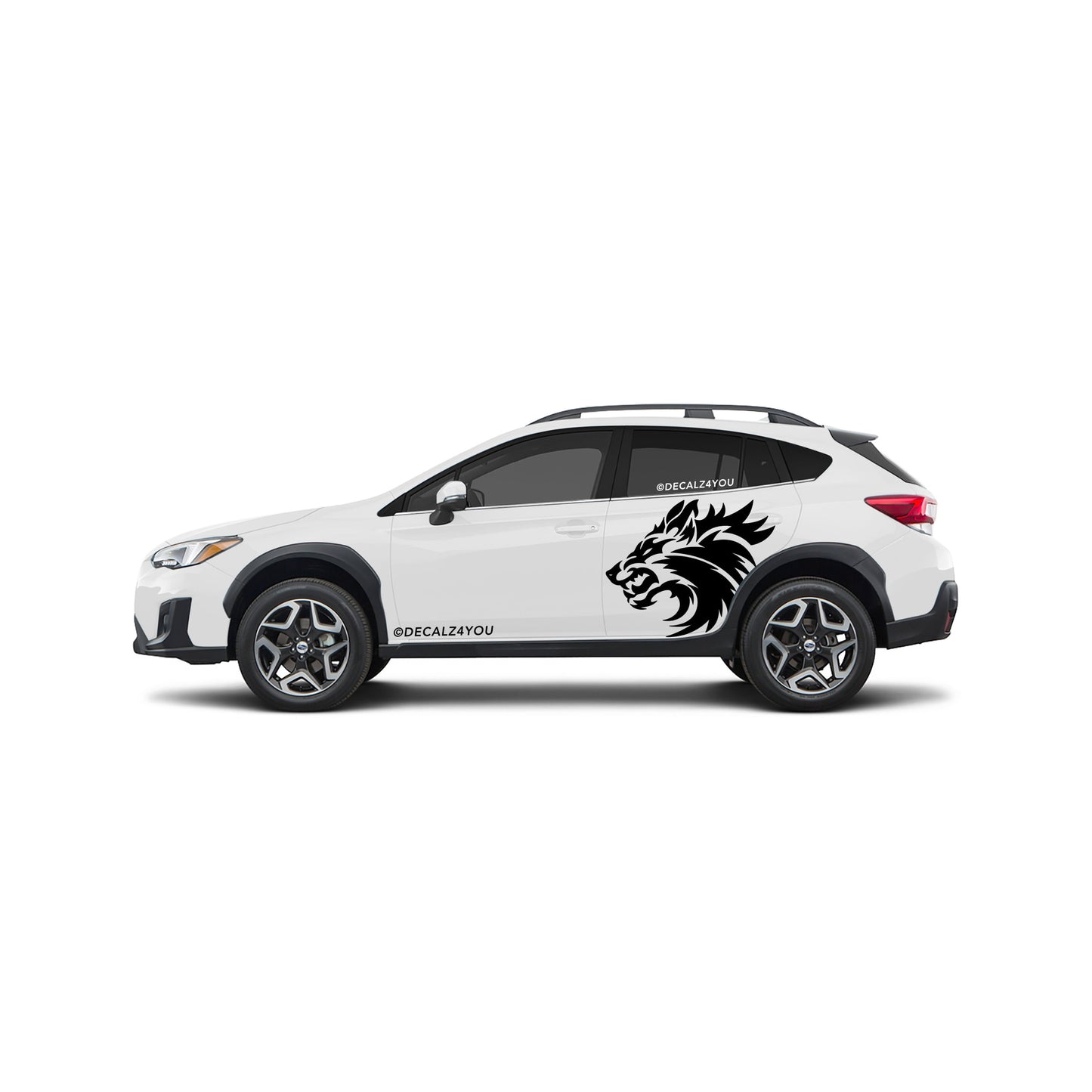 Snarling Wolf Side Graphic Includes Driver & Passenger Crosstrek 2018 - 2020