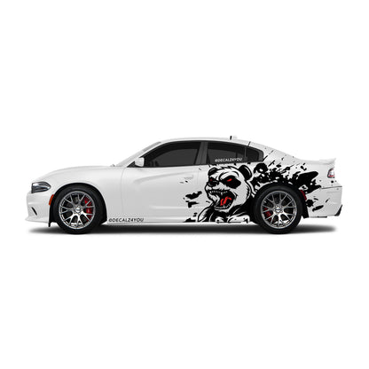 Angry Panda Side Graphic Includes Driver & Passenger Charger 2015 - Current
