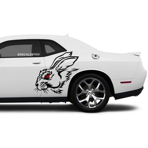 Angry Rabbit Panda Side Graphic Includes Driver & Passenger Challenger 2008 - Current.