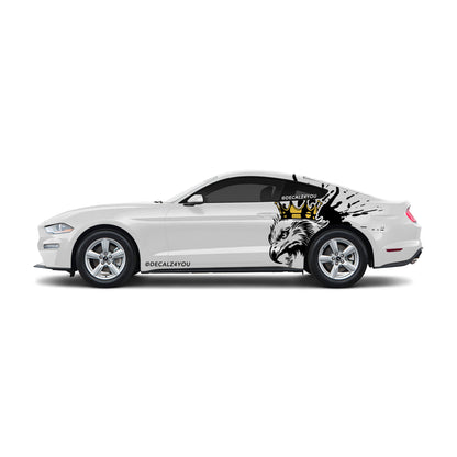 XL King Eagle Side Graphic Includes Driver & Passenger Mustang 2015 - Current