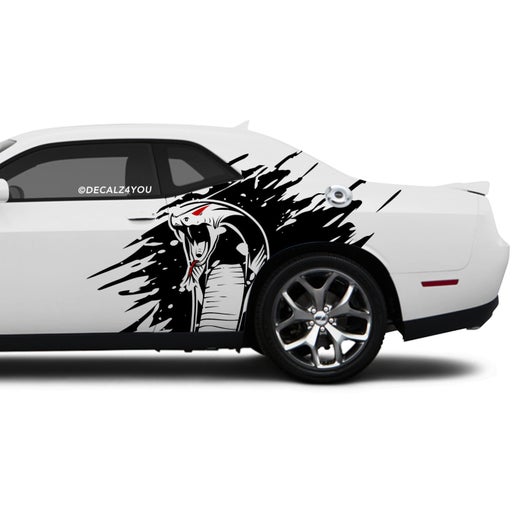 Angry Cobra XL Side Graphic Includes Driver & Passenger Challenger 2008 - Current.