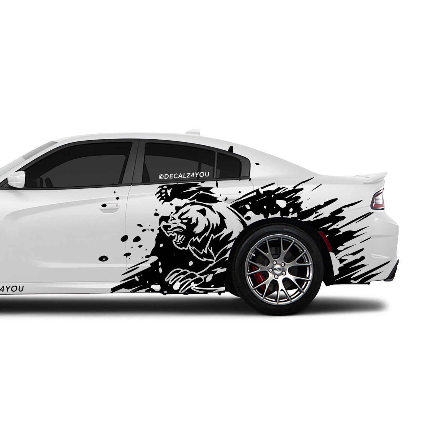 Angry Grizzly  Side Graphic Includes Driver & Passenger Charger 2015 - Current