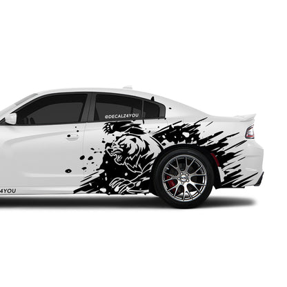 Angry Grizzly  Side Graphic Includes Driver & Passenger Charger 2015 - Current