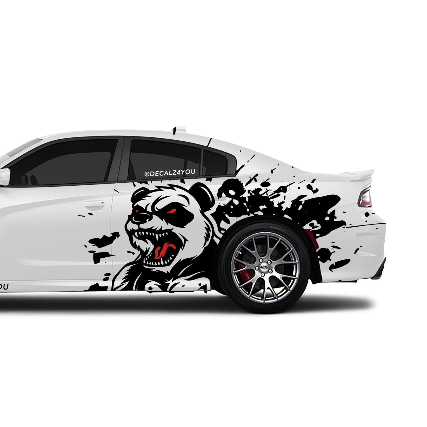 Angry Panda Side Graphic Includes Driver & Passenger Charger 2015 - Current