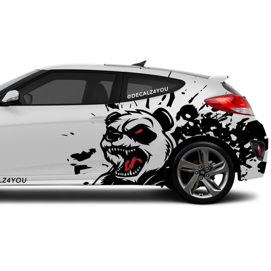 Angry Panda Side Graphic Includes Driver & Passenger Veloster 2019 - Current