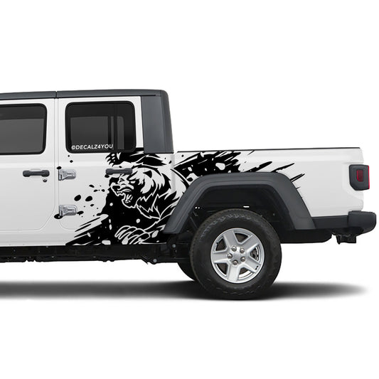 Angry Grizzly Side Graphic Includes Driver & Passenger Gladiator 2020 - Current