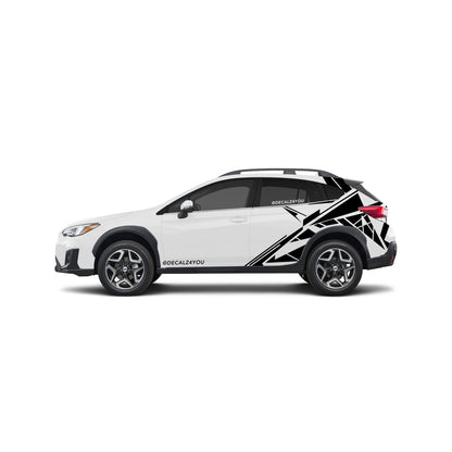 Abstract Lines Side Graphic Includes Driver & Passenger Crosstrek 2018 - 2020