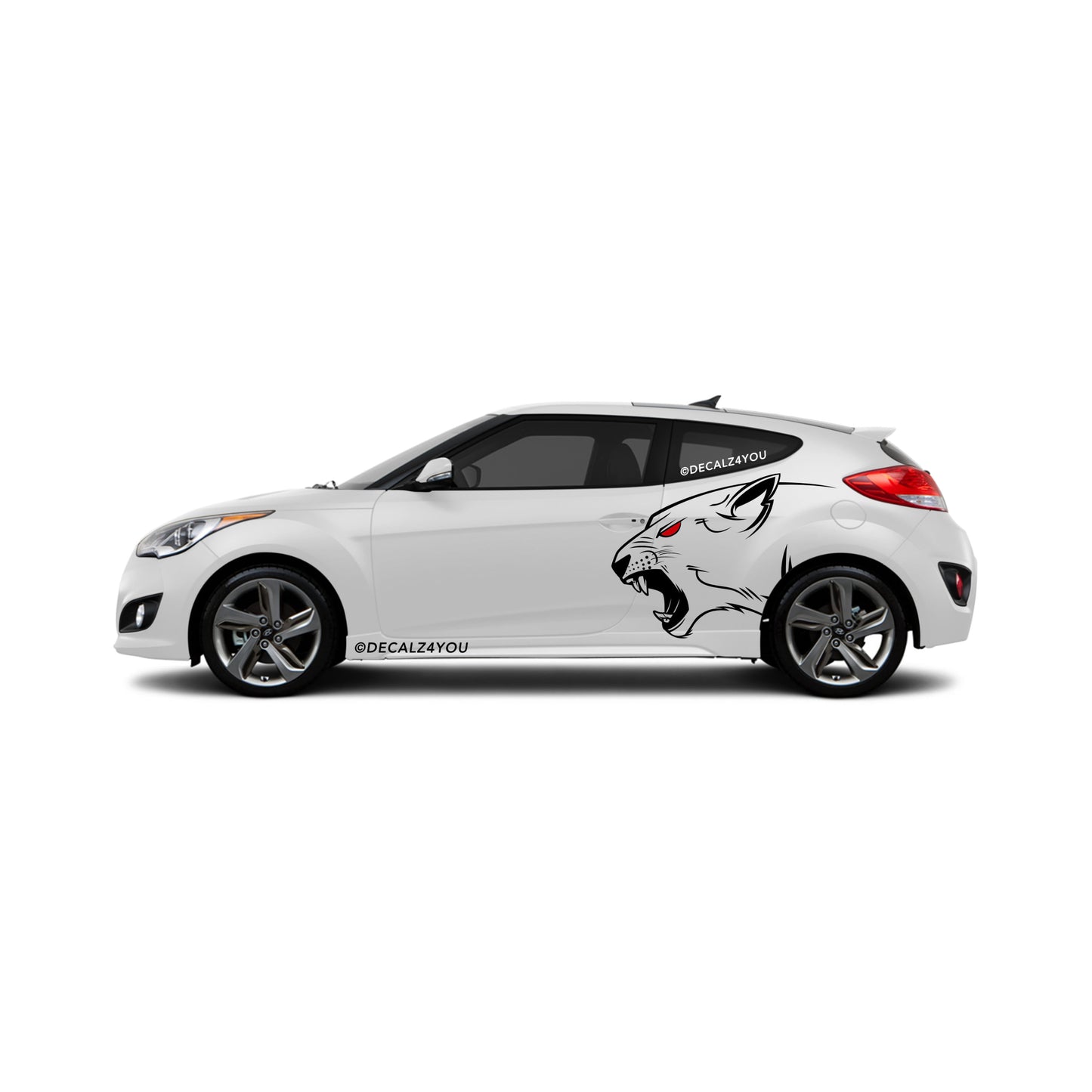 Lioness Side Graphic Includes Driver & Passenger Veloster 2019 - Current