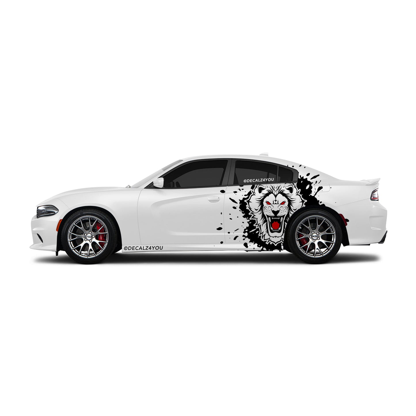 fierce Lion Side Graphic Includes Driver & Passenger Charger 2015 - Current
