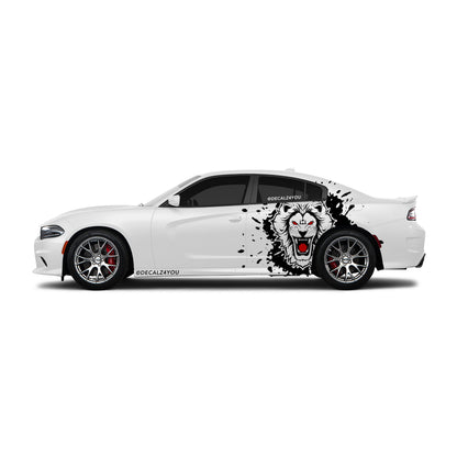 fierce Lion Side Graphic Includes Driver & Passenger Charger 2015 - Current