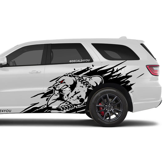 Angry Bear XL  Side Graphic Includes Driver & Passenger Durango 2018 - Current