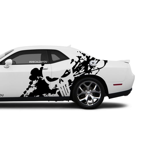 XL Punisher Side Graphic Includes Driver & Passenger Challenger 2008 - Current.