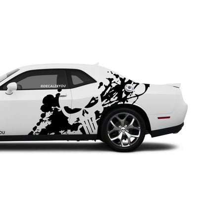 XL Punisher Side Graphic Includes Driver & Passenger Challenger 2008 - Current.