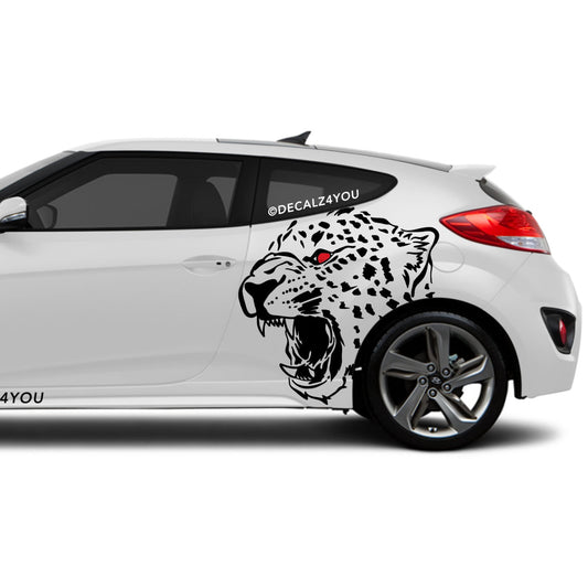 Cheetah Side Graphic Includes Driver & Passenger Veloster 2019 - Current
