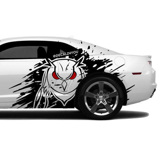 Angry Owl Side Graphic Includes Driver & Passenger Camaro 2010 - 2015