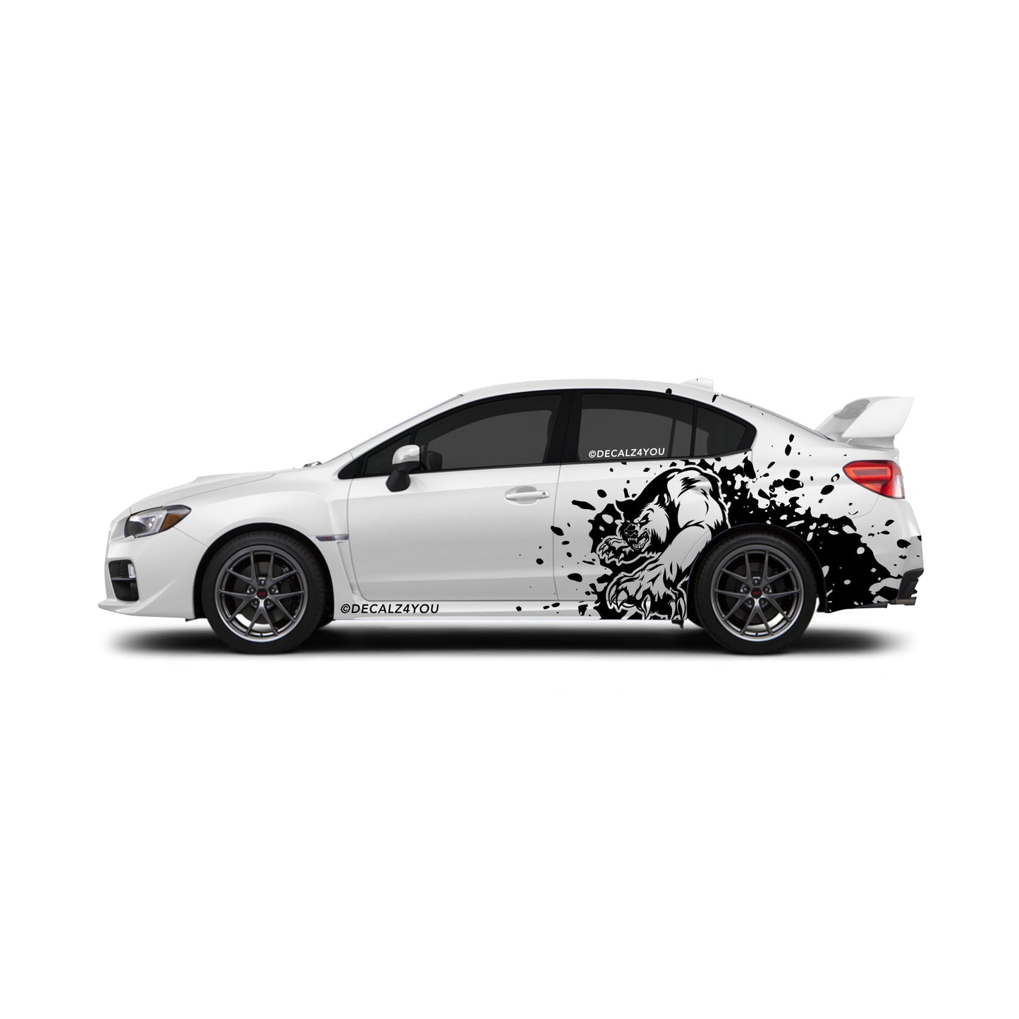 Mean  Angry Bear    Side Graphic Includes Driver & Passenger Impreza WRX 2014 - 2021