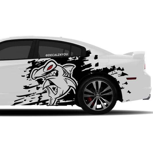 Large Hammer Head Side Graphic Includes Driver & Passenger Charger 2011 - 2014