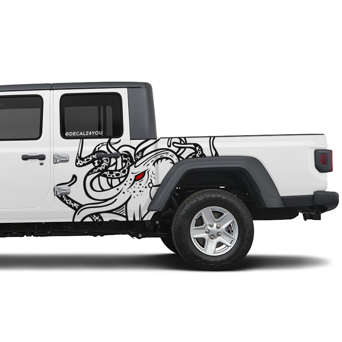 Large Kraken Side Graphic Includes Driver & Passenger Gladiator 2020 - Current