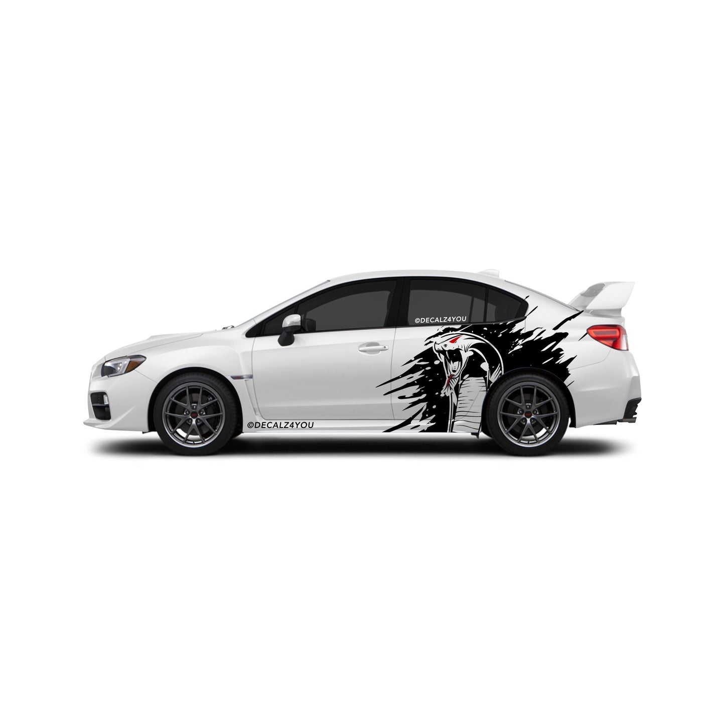 Angry Cobra XL Side Graphic Includes Driver & Passenger Impreza WRX 2014 - 2021