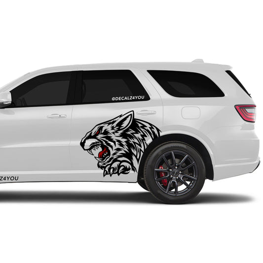 Angry Tiger Side Graphic Includes Driver & Passenger Durango 2018 - Current