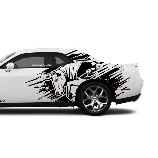 Angry Bull XL Side Graphic Includes Driver & Passenger Challenger 2008 - Current.