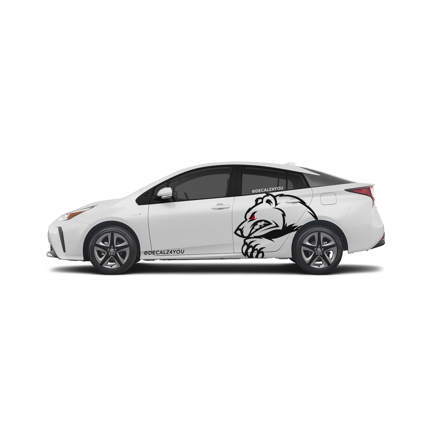 XL Grizzly Side Graphic Includes Driver & Passenger Prius 2016 - 2022