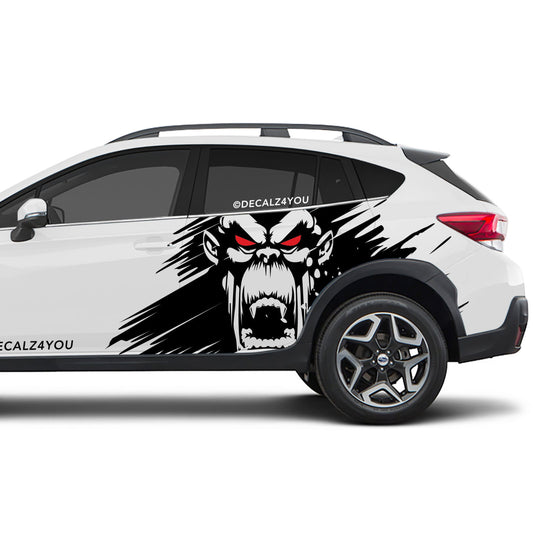Scary Kong Large Side Graphic Includes Driver & Passenger Crosstrek 2018 - 2020
