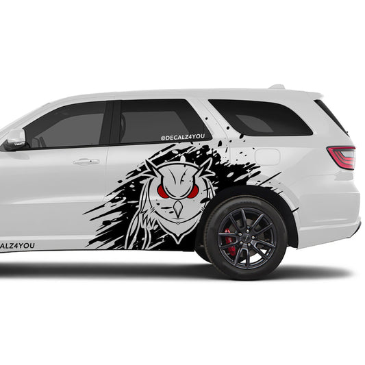 Angry Owl Side Graphic Includes Driver & Passenger Durango 2018 - Current