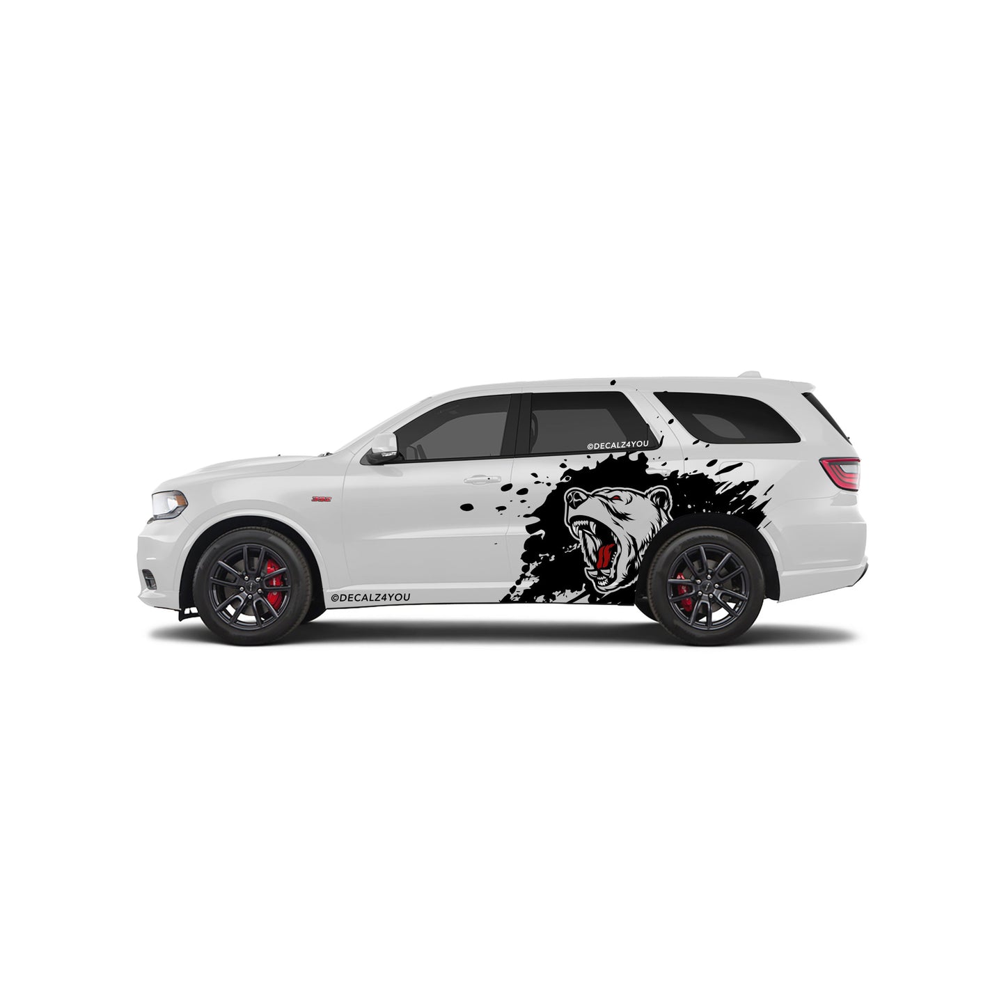 Large Angry Bear  Side Graphic Includes Driver & Passenger Durango 2018 - Current