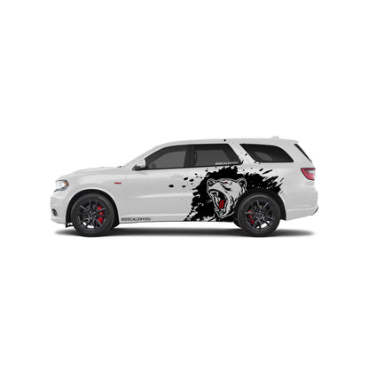 Large Angry Bear  Side Graphic Includes Driver & Passenger Durango 2018 - Current