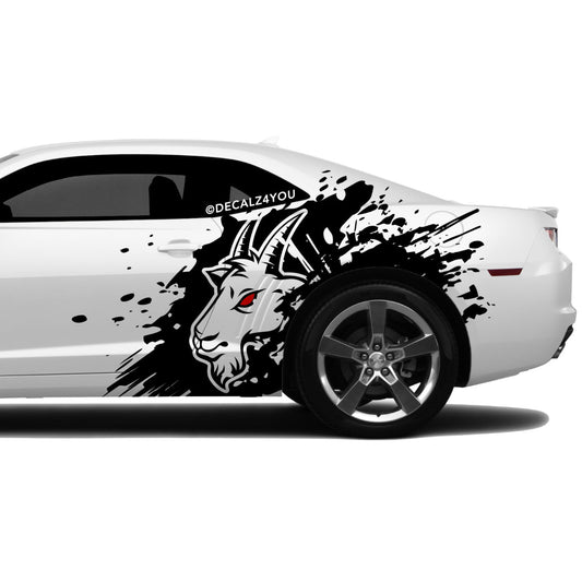 Angry Goat XL Side Graphic Includes Driver & Passenger Camaro 2010 - 2015