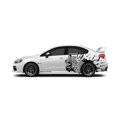 Leopard  Side Graphic Includes Driver & Passenger Impreza WRX 2014 - 2021