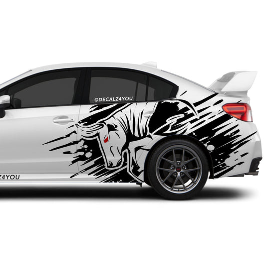 Angry Bull XL Side Graphic Includes Driver & Passenger Universal