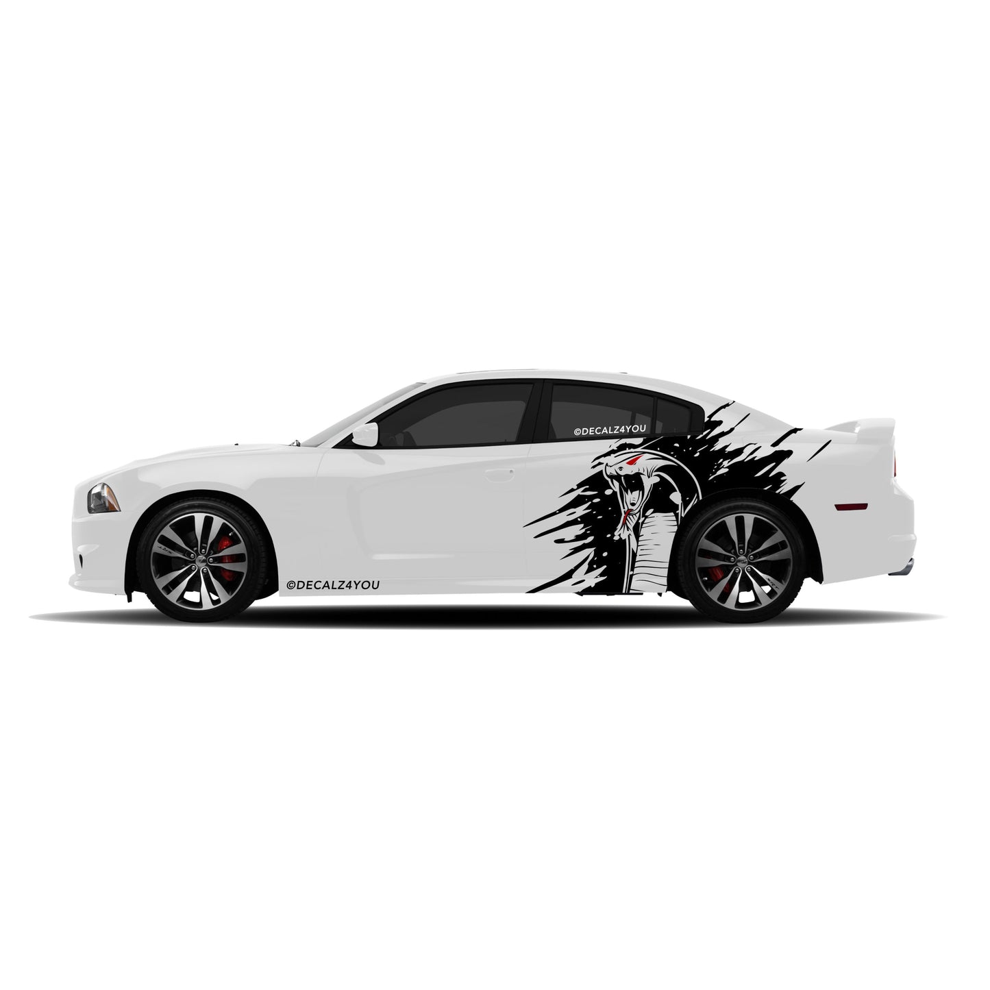 Angry Cobra  XL Side Graphic Includes Driver & Passenger Charger 2011 - 2014