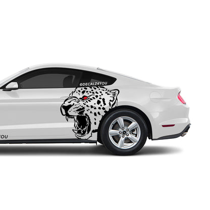 Cheetah Side Graphic Includes Driver & Passenger Mustang 2015 - Current