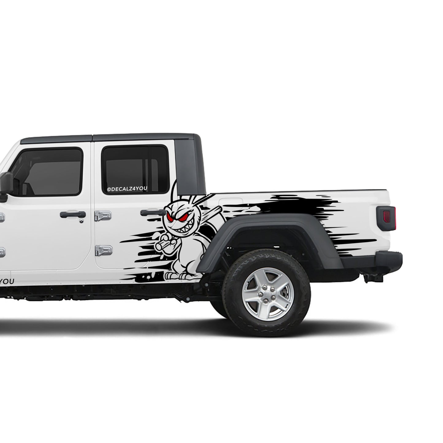 Angry Rabbit Side Graphic Includes Driver & Passenger Gladiator 2020 - Current