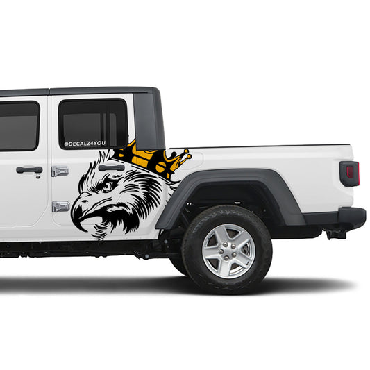 Large King Eagle Head Side Graphic Includes Driver & Passenger Gladiator 2020 - Current