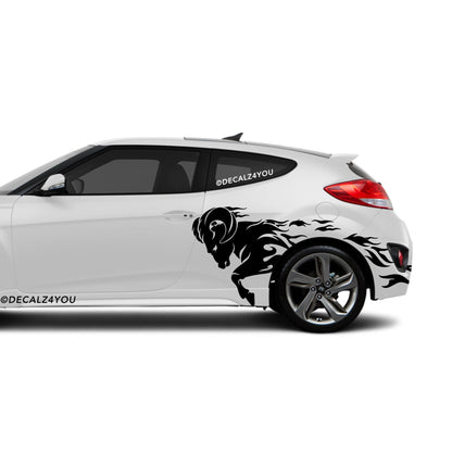 Angry Ram Side Graphic Includes Driver & Passenger Veloster 2019 - Current