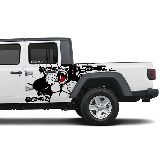 Angry Gorilla Side Graphic Includes Driver & Passenger Gladiator 2020 - Current