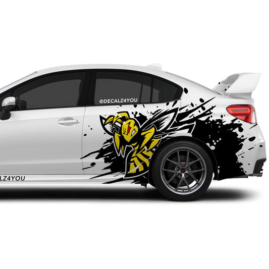 Angry Flying Hornet Side Graphic Includes Driver & Passenger Impreza WRX 2014 - 2021