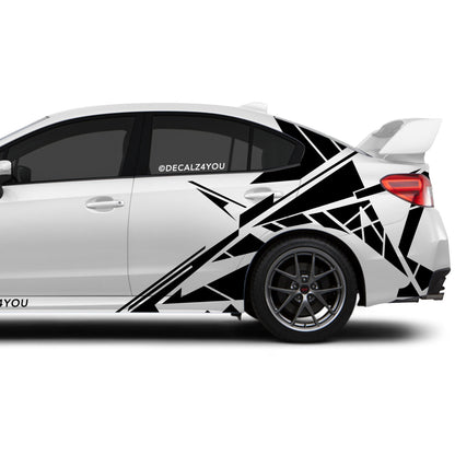 Abstract Lines Side Graphic Includes Driver & Passenger Impreza WRX 2014 - 2021