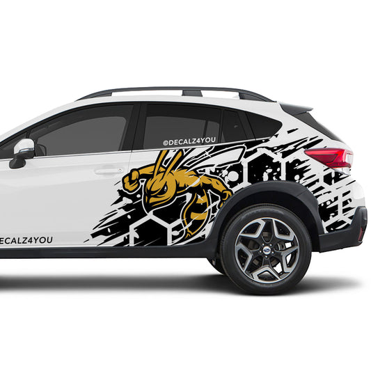 Angry Large Hornet Side Graphic Includes Driver & Passenger Crosstrek 2018 - 2020