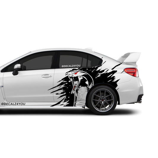 Angry Cobra XL Side Graphic Includes Driver & Passenger Impreza WRX 2014 - 2021