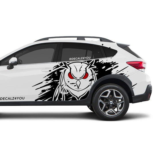 Angry Owl Side Graphic Includes Driver & Passenger Crosstrek 2018 - 2020